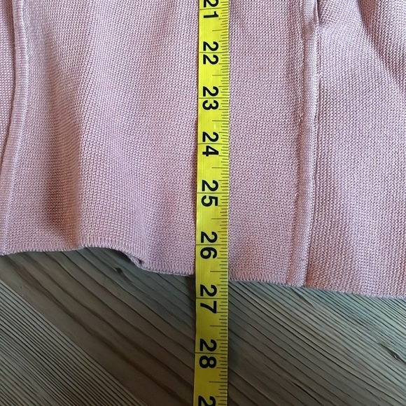Talbots open cardigan Mauve Pink Cotton blend Size M Casual Pockets Relaxed - Picture 8 of 12